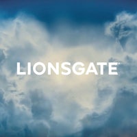 the word liongate on a cloudy sky