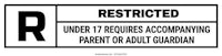 a sign that says restricted under 7 requires accompanying parent or adult guardian